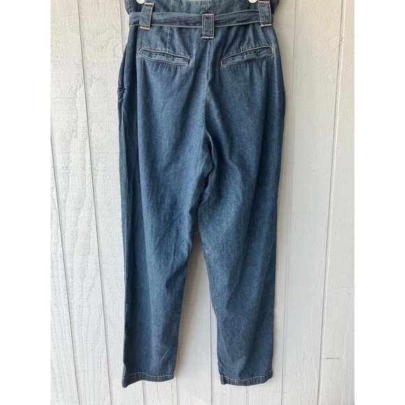 L'AGENCE Violette Paperbag Waist Nonstretch Demin Pant - Picture 6 of 8